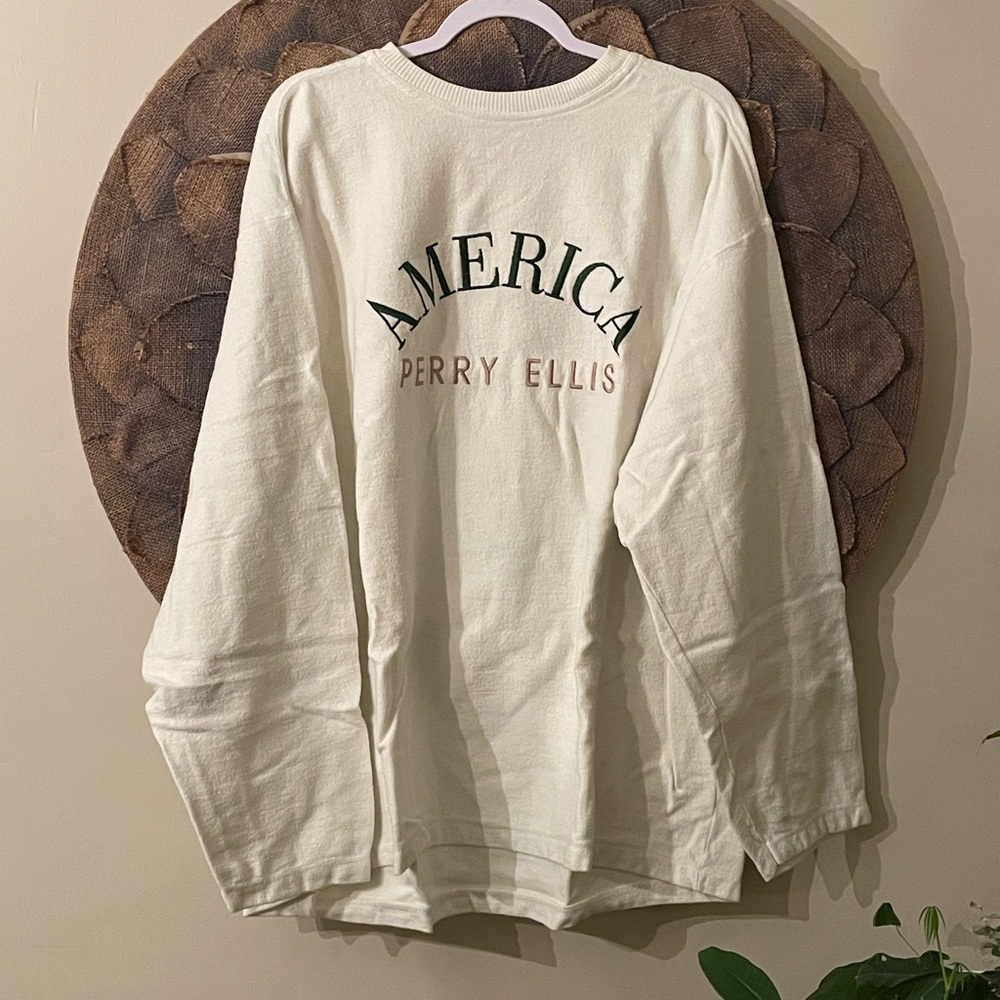 Perry Ellis Vintage Crewneck Sweatshirt XXL